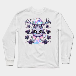 Bat Kawaii Pastel Goth Chibi Creepy Cute Spooky Long Sleeve T-Shirt